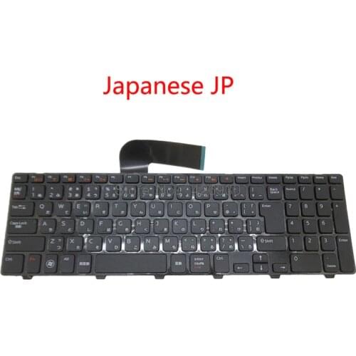 Laptop JP Keyboard For DELL Inspiron 15R N5110 M5110 M511R Japanese 0WVTGR WVTGR V119625AJ1 black with frame new