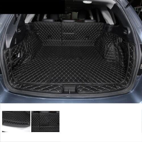 3D Leather Car Trunk Mat Cargo Liner for Subaru Outback 2015 2016 2017 2018 2019 2020 Rug Carpet Interior Accessories