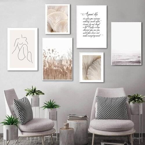 Matisse Art Reeds Mushroom Abstract Poster Nordic Canvas Wall Art Print Nature Painting Minimalist Picture Scandinavian Decor