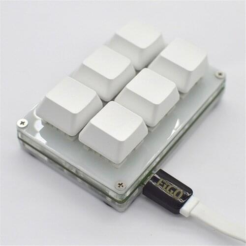 Mini 6-key Keyboard DIY Custom USB Programming Shortcut Keys Copy Paste Mechanical Keyboard