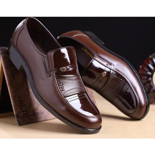 Mazefeng 2019 New Formal Shoes Men Loafers Wedding Dress Shoes Male Bright Side Leather Oxford Shoes for Men Business Slip-On