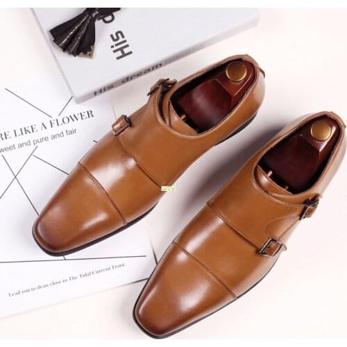 Men pu leather shoes men dress shoes party shoes pointed toe plus size 48 H557