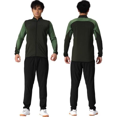 MenS Quick Dry Long Sleeve Sports Suit Jacket Training Quick Dry Breathable Slim Running Suit