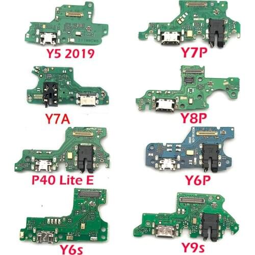 USB Cellular Charging Connector Dock With Microphone Flex Cable For Huawei Y9S Y6P Y8P Y7P Y6S P40 Lite 5G / P40 Lite E Y7A