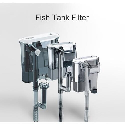 220V-240V Hanging Aquarium Filter Fish Tank Filter Waterfall Suspension Oxygen Pump Submersible Fliter For Aquarium 6 Types