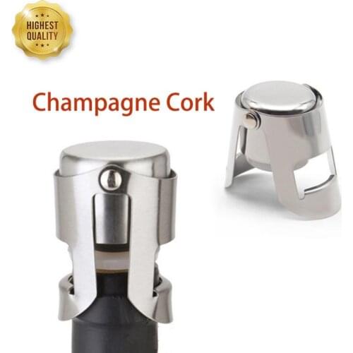 Sealer Bar Stopper Wine Bottle Cork Sparkling Wine Champagne Cap 304 Stainless Steel Bar Champagne Cork Portable Sealing Machine