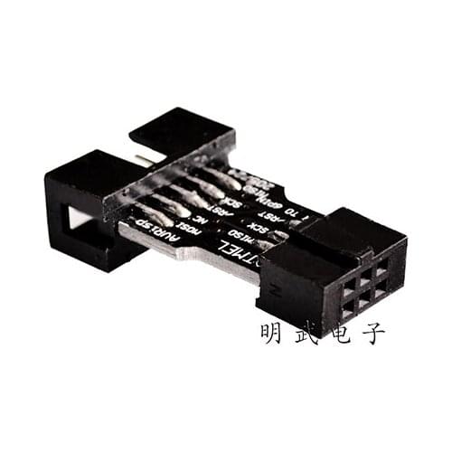 10Pin To 6PiN Convert To Standard 10 Pin To 6 Pin Adapter Board For ATMEL STK500 AVRISP USBASP ISP Interface Converter AVR
