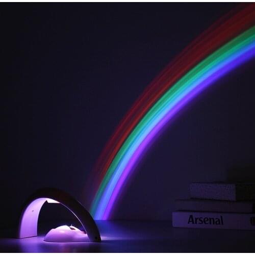 Rainbow projector lamp novelty light Creative Star colorful romantic LED projection lamp Nightlight student gift birthday gift