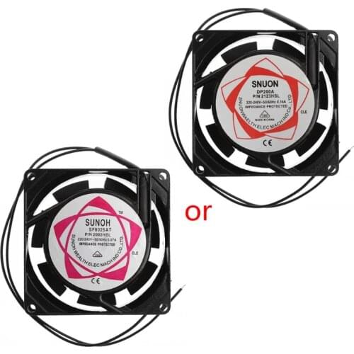 SF8025AT 2082HSL 8025 80mm Sleeve Bearing 220-240V AC 2-Wire Case Cooling Fan Dropshipping