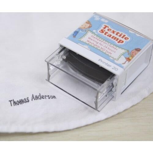 Personalized Name Stamp Customize Signature Waterproof Children Clothes Scrapbooking Camp School Iron On Sticker Stationery Set