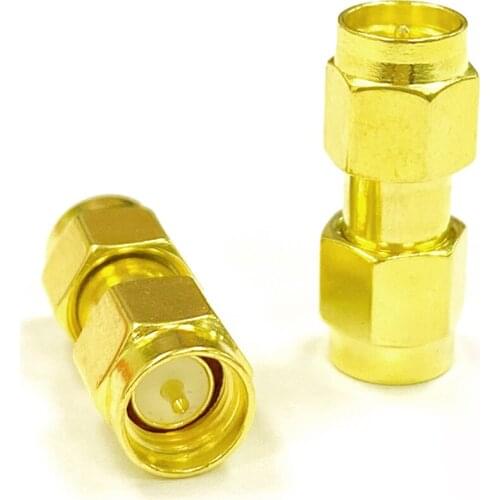 10PCS SMA Male to SMA Male RF Coax Adapter Coupler Connector SMA-M To SMA-M Aerial Adaptor Wholesale