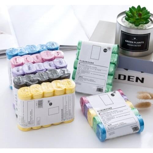 100pcs Kitchen Garbage Bags Convenient Environmental Cleaning Waste Bag Plastic Trash Bags Small Garbage Bag