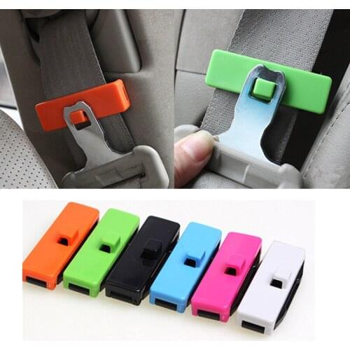 2 Pcs/Set Car Seat Belts Clips Adjustable Automobiles Safety Belt Buckle Anti-Scratch Auto Fixing Clip Protector Vehicle Styling