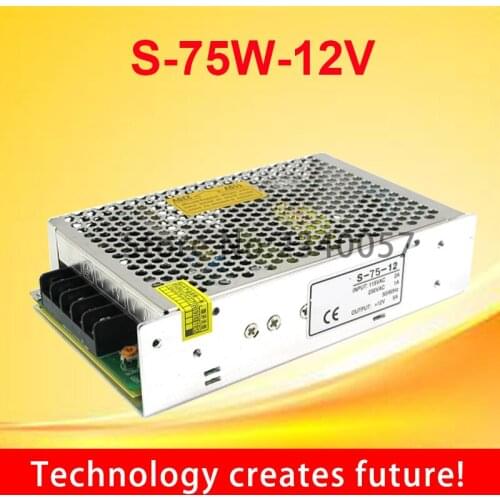 75W 12V 5A Single Output Switching power supply for CCTV camera LED Strip light AC to DC SMPS