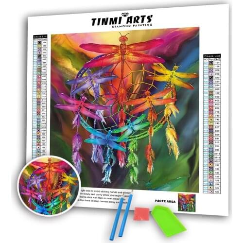 5d Diamond Painting Full Round New Arrival Animals Diamond Embroidery Full Display Dragonfly Home Decoration Diamond Art