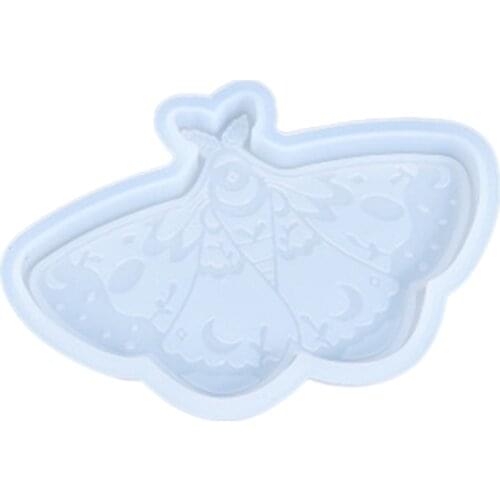 Butterfly Coaster Crystal Epoxy Resin Mold Tray Plate Cup Mat Pad Silicone Mould DIY Crafts Decorations Casting Tools X4YA
