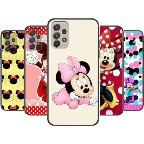 Minnie Mouse and Mickey Phone Case Hull For Samsung Galaxy A70 A50 A51 A71 A52 A40 A30 A31 A90 A20E 5G S Black Shell Art Cell Co
