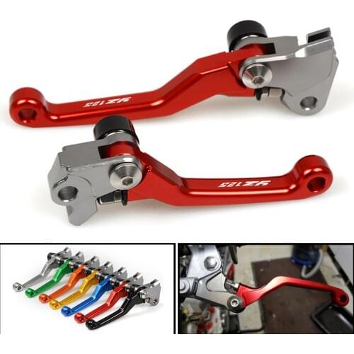CNC Laser Printing Motorcycle Dirt bike Pivot Brake Clutch Levers For YAMAHA YZ125 YZ 125 2001-2007 Motocross Accessories