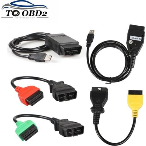OBD2 Connector Diagnostic Cable For Fiat ECU Scan MultiECUScan Adapter FiatECUScan For Fiat / Alfa Romeo / Lancia