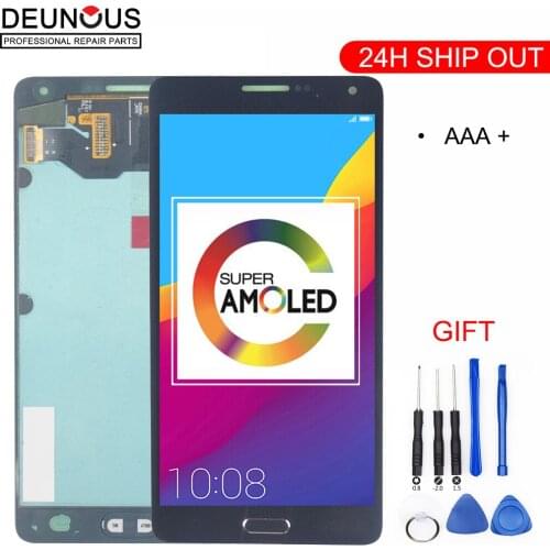 For Samsung Galaxy A7 2015 A700 A7000 A700H A700F A700FD LCD Display Touch Screen Digitizer Assembly Sticker Super AMOLED LCDs