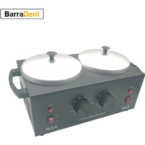 Electric Double Wax Warmer Machine For Hair Removal Double Chamber Electric Wax Warmer For Paraffin Salon Beauty Shop Using