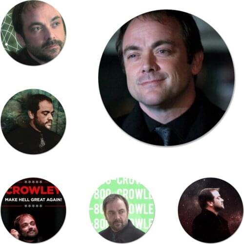 I'm Crowley Supernatural Badge Brooch Pin Accessories For Clothes Backpack Decoration gift