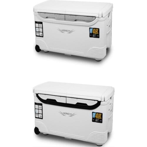 Thicken 48L Vaccine Box Outdoor Fishing Sea Fishing Incubator Fresh-keeping and Cold-keeping Car Refrigerator Live Bait Box