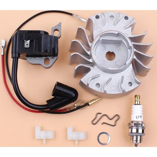 Flywheel Ignition Coil Magneto Wire Spark Plug Kit For STIHL MS180 MS170 MS 180 170 017 018 Chainsaw