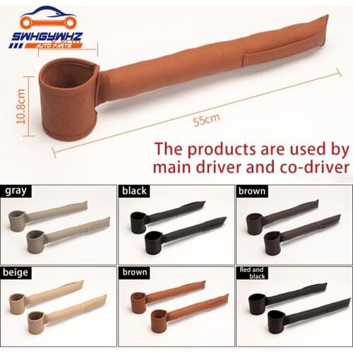 Leather Car Seat Gap Filler Pockets Multifuntion Auto Seats Leak Stop Pad Soft Padding Phone Cards Holder Storage Organizers