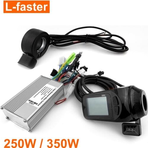 L-faster Electric Scooter Brushless Controller With S886 Thumb Throttle LCD Panel Electric Bike Hub Motor Controller LCD Thumb