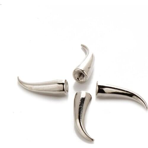 Free shipping50PCS Silver 21 mm Metal Screw Back Spots Cat Claw Spikes Studs, used for Leather Craft,Jeans,Hats,Punk Wholesales