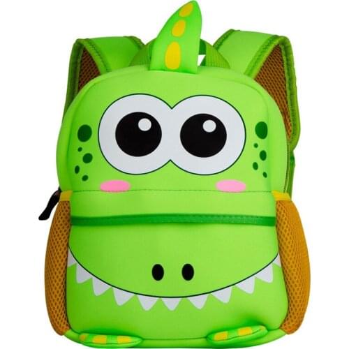 Cute Kids Toddler School Bags 3D Cartoon Dinosaur Backpack Neoprene Kindergarten Schoolbag Girl Boys Bag Children Backpacks