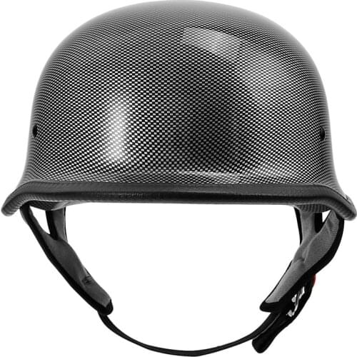 M L XL Motorcycle Motorbike For Cruiser Half Face German Helmet Carbon Fiber DOT