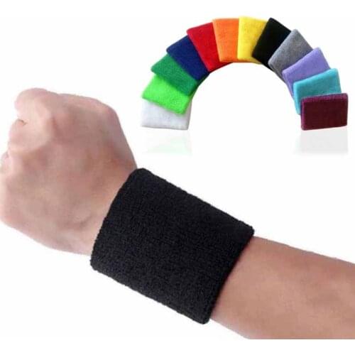 Sweatband Sports Wristbands Hand Band Sweat Wrist Support Brace Wraps Guards For Men Women Gym Volleyball Basketball Teennis