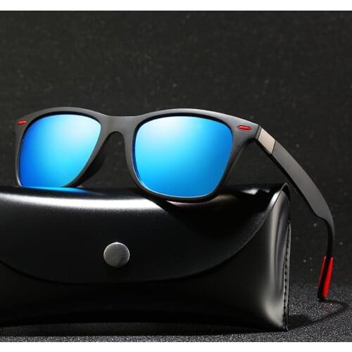 BRAND DESIGN Classic Polarized Sunglasses Men Women Driving Square Frame Polaroid Sun Glasses for Men Male UV400 Gafas De Sol