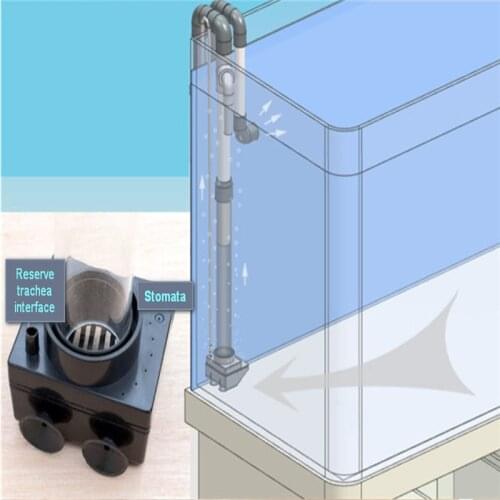 New model No drill hole non-perforated sump bottom filter no need hole siphon overflow for fresh marine tropical fish tank