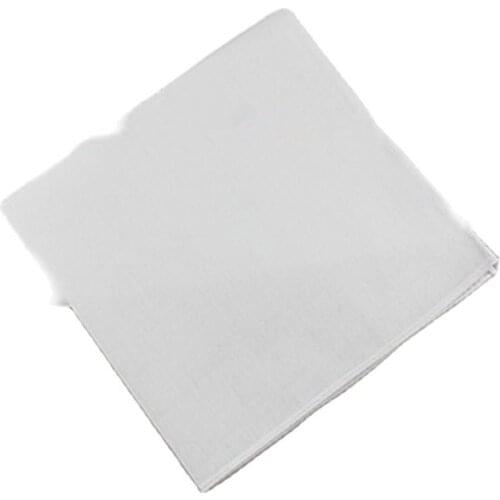 Novelty Wedding Gift Dining Table Classic White Handkerchiefs Woman Cloth Napkin Pocket Square Towels 28CM hanky servetten H05