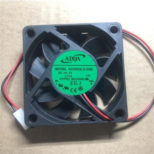 New for ADDA AD0605LX-D90 DC 5V 0.21A 2-wires 2-pin 60x60x15mm Cooling fan