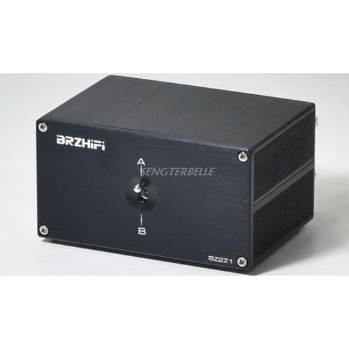 Passive Audio Signal Switcher 2 In 2 Out Switch Selector Box 2 Amplifiers A Pair Speakers Switch