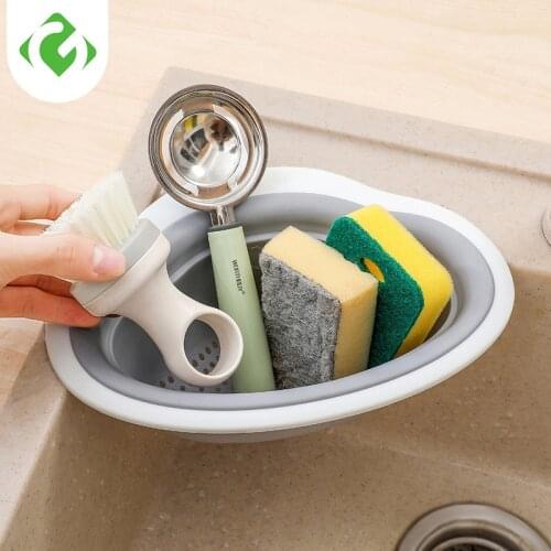 Sink Shelf Soap Sponge Drain Rack Bathroom Holder Kitchen Storage Suction Cup Kitchen Organizer Sink kitchen Accessories Wash