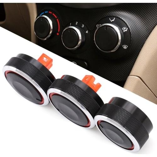 Car AC Knob Switch Knob Aluminum Alloy Air Conditioning Heat Control Decoration Accessories,Suitable For Hyundai Verna