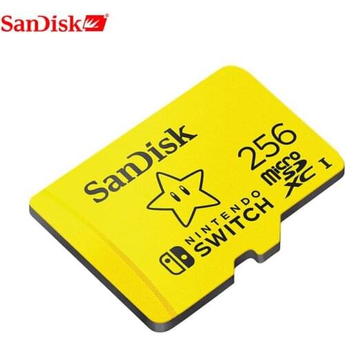 SanDisk New style micro sd card 256GB micro SDXC UHS-I memory card 128GB for Nintendo Switch TF card 64GB with adapter