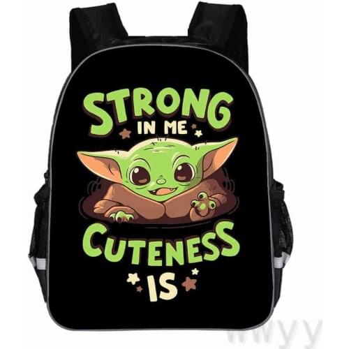 Disney baby Yoda Mandalorian School Bag for Kids Boy Backpack Children Primary Star Wars Toddler Mochila Escolar