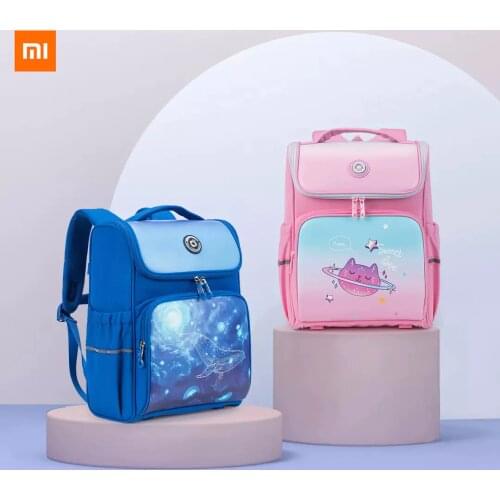 Youpin schoolbag with lightening function Safety fabric antibacterial lining balanced shoulder strap breathable lightening
