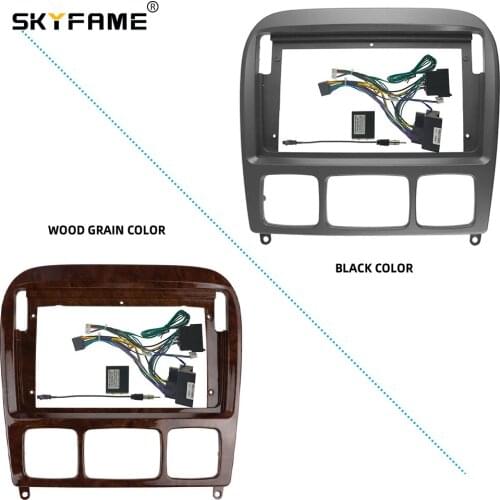 SKYFAME Car Frame Cable CANBUS For BENZ S Class W220 S280 S320 S350 S400 S430 S500 SL230 Big Screen Dash Panel Frame Fascia