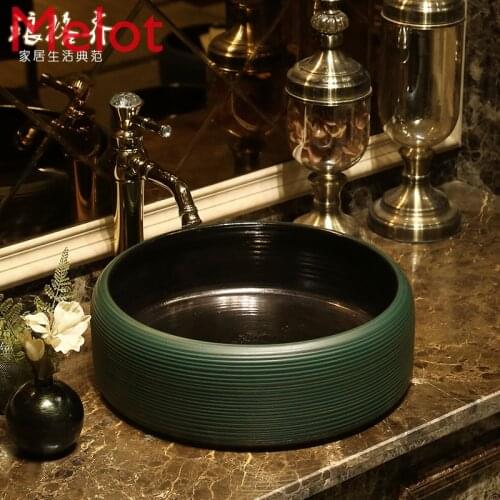 Nordic Simple Art Table Basin Wash Basin Household Bathroom Ceramic Basin Wash Basin Wash Basin
