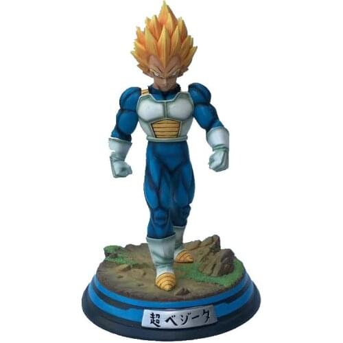 [VIP] Collection 32cm Dragon DBZ Combat version Vegeta Anime figure GK Model Resin statue Wukong Home decoration kids Toy gift