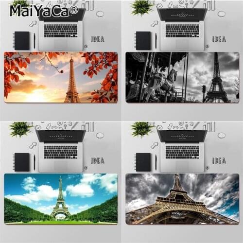 MaiYaCa Top Quality Eiffel Tower Laptop Computer Mousepad Free Shipping Large Mouse Pad Keyboards Mat