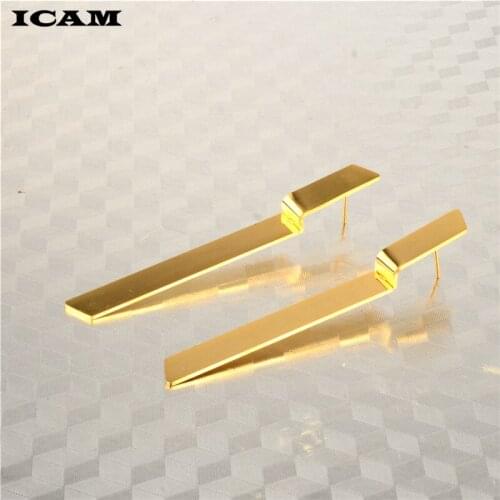 ICAM Hot Sale Geometry Earrings For Women Jewelry Long Rod Lightening Pendant Earring Oorbellen Brincos Ladies Gifts Bijoux
