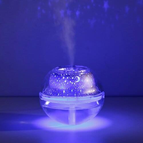 Star Projector Lamp Humidifier 500ML USB Aroma Diffuser Ultrasonic Mist Maker LED Night Light for Home Air Humidifier